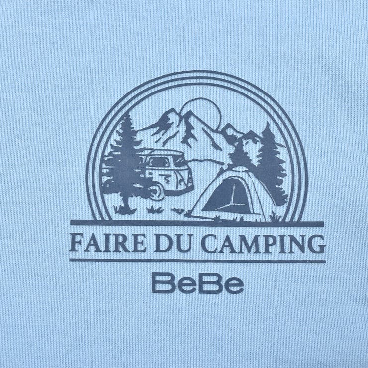 キャンプロゴTシャツ×マルチボーダーTシャツセット(90~150cm) | BeBe | 詳細画像18 