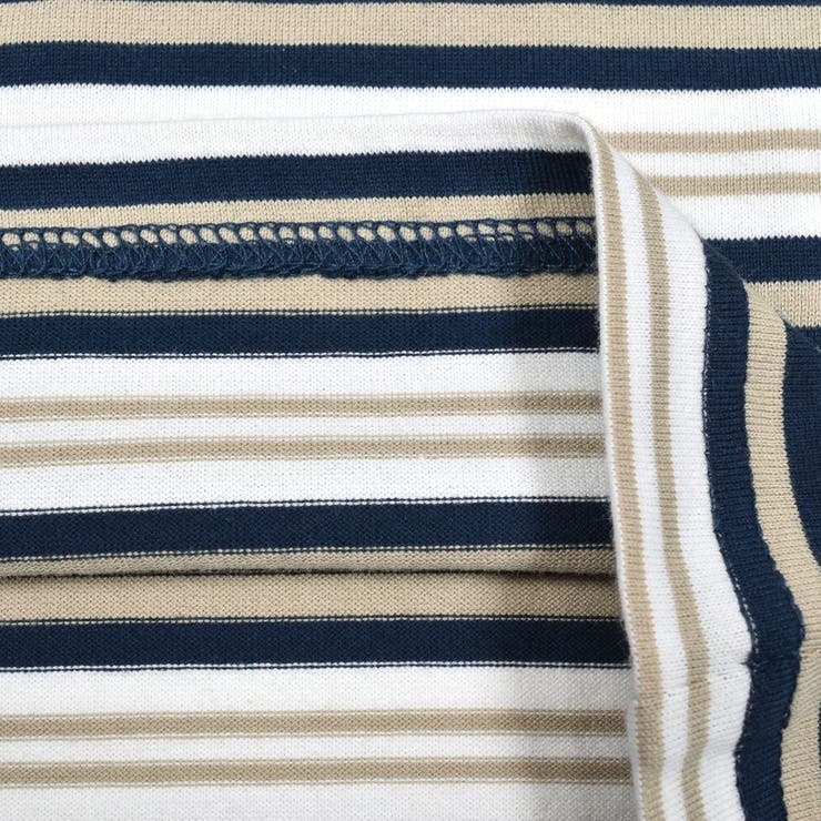 キャンプロゴTシャツ×マルチボーダーTシャツセット(90~150cm) | BeBe | 詳細画像21 