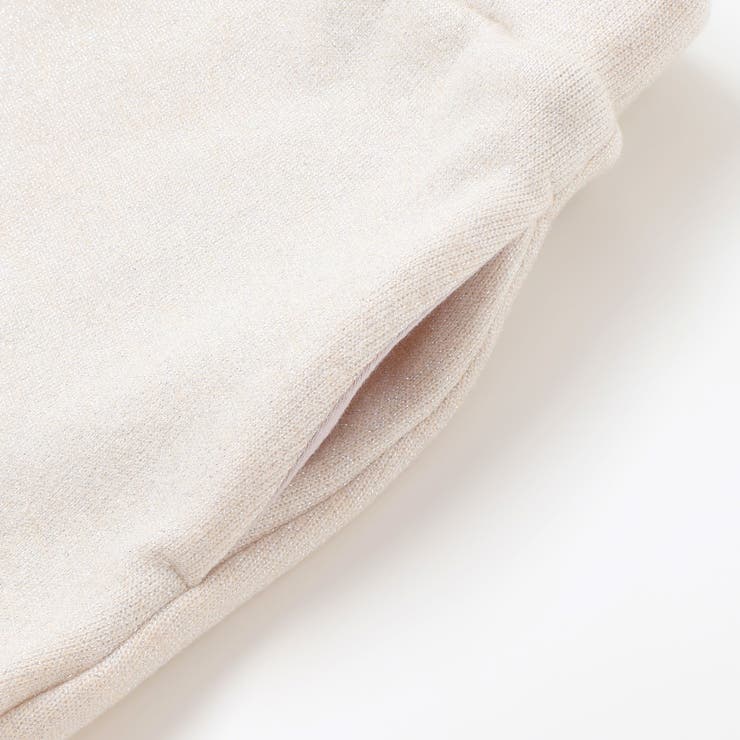 ラメニットフリルトップス+スカート セットアップ(100~140cm) | BeBe | 詳細画像13 