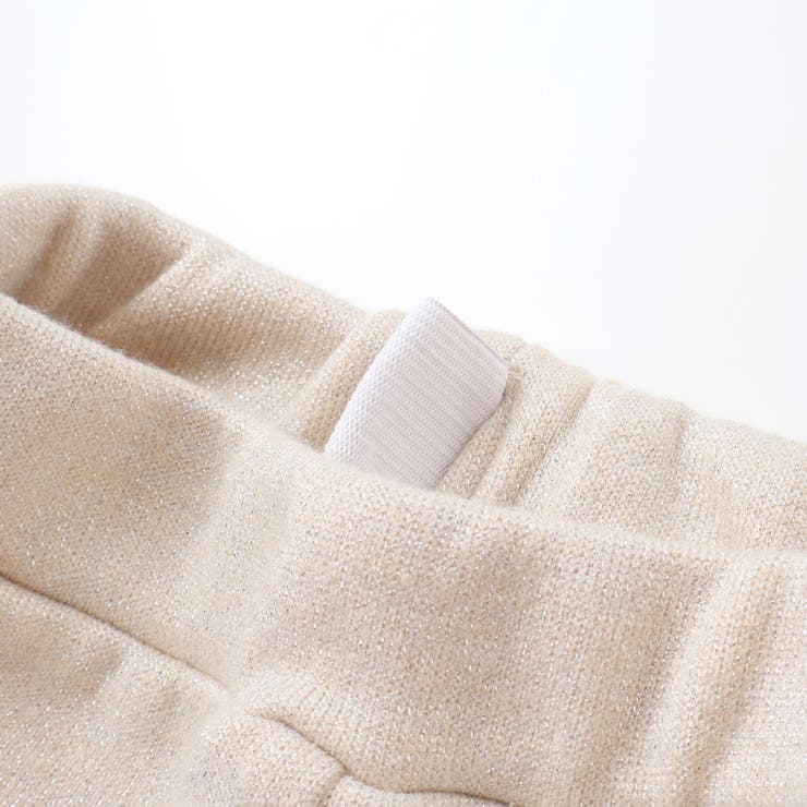 ラメニットフリルトップス+スカート セットアップ(100~140cm) | BeBe | 詳細画像14 