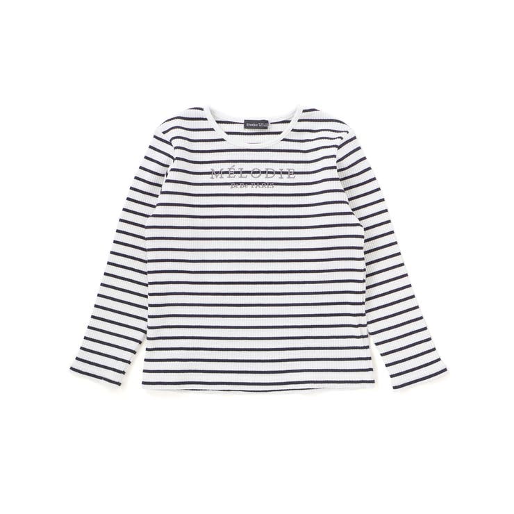 ラメジョーゼットシャーリングキャミ+リブボーダー長袖Tシャツセット(90~160… | BeBe | 詳細画像12 