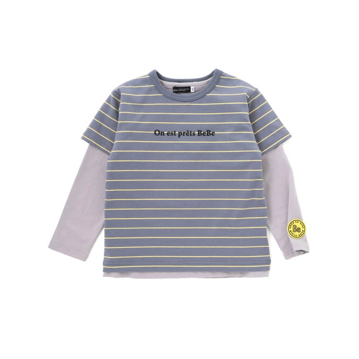 ボーダー半袖Tシャツ+長袖Tシャツセット(90~160cm) | BeBe | 詳細画像10 