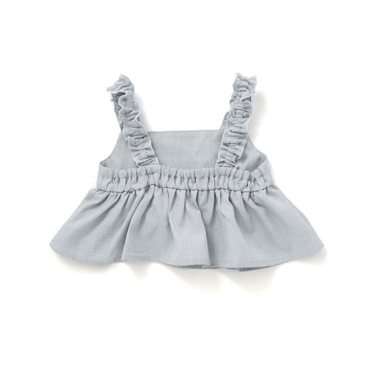 リネン調オックスブラウス+ロングパンツセットアップ(100~160cm) | BeBe | 詳細画像9 