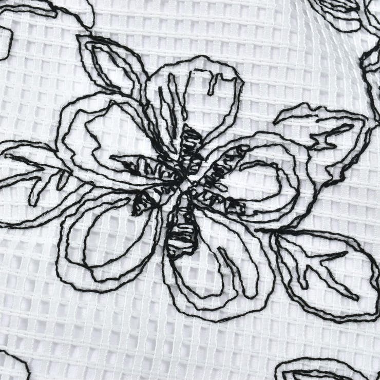 【日本製】ラッセルレースモノトーン花柄ドレス(90~150cm) | BeBe | 詳細画像10 