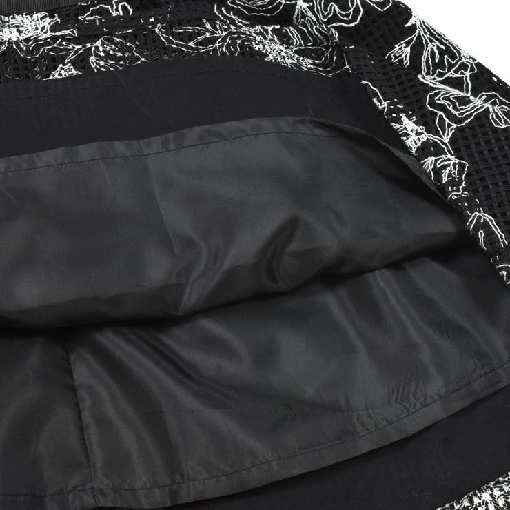 【日本製】ラッセルレースモノトーン花柄ドレス(90~150cm) | BeBe | 詳細画像20 