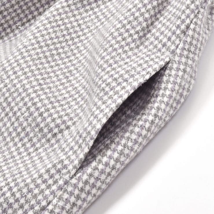 【お揃い】ラメ千鳥格子ジャンパースカート(90~150cm) | BeBe | 詳細画像14 