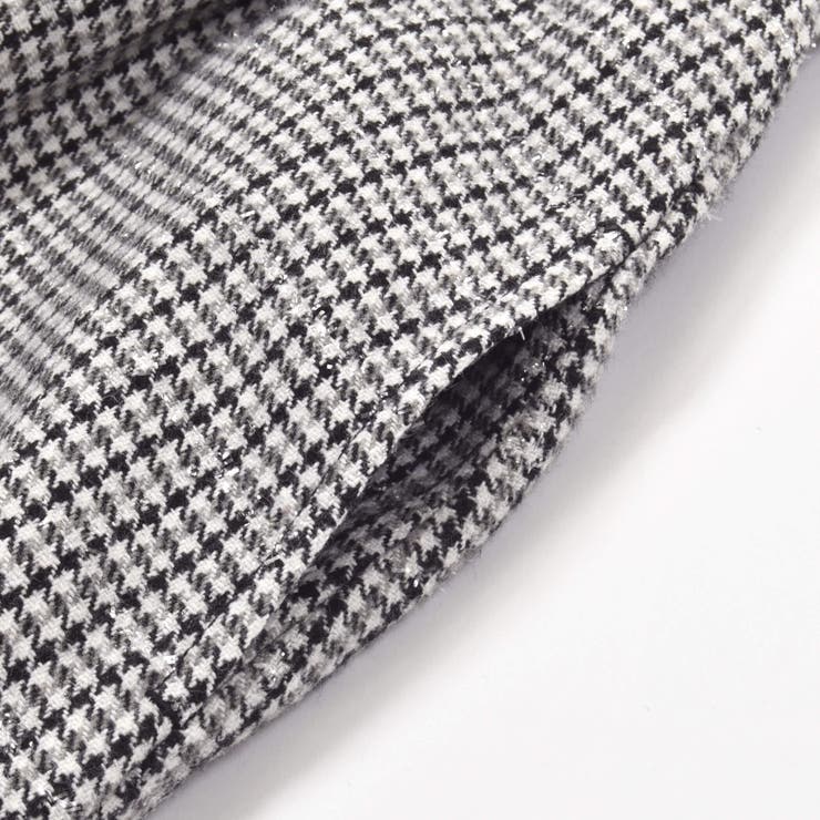 【お揃い】ラメ千鳥格子ジャンパースカート(90~150cm) | BeBe | 詳細画像8 