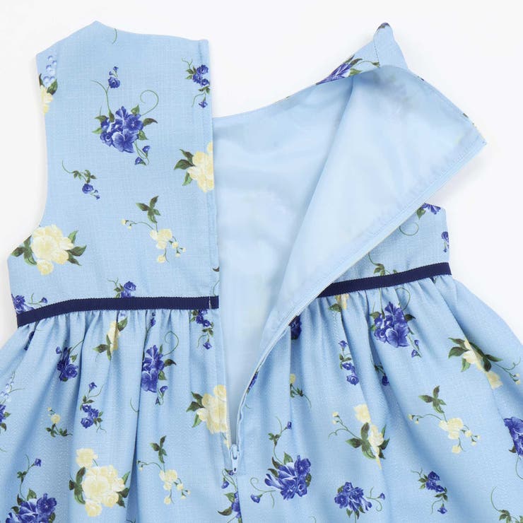 フラワープリントギャザーワンピース(110~130cm) | BeBe | 詳細画像9 