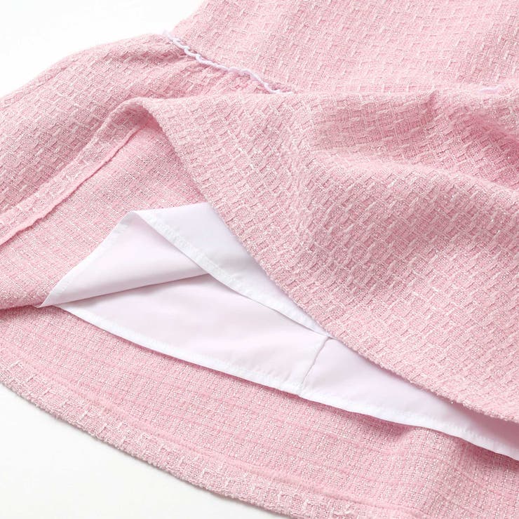 【お揃い】ブロッサムラメツイードローウエスト切替ジャンパースカート(100~15… | BeBe | 詳細画像14 