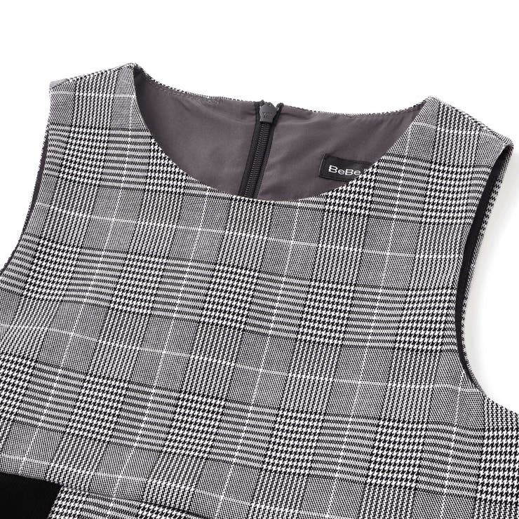 【お揃い】グレンチェックプリーツジャンパースカート(90~150cm) | BeBe | 詳細画像13 