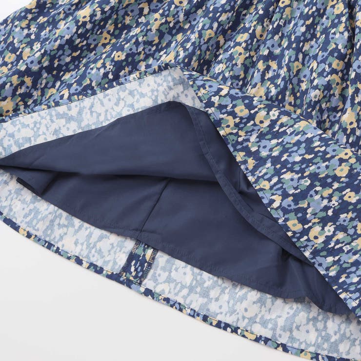 【お揃い】オンフルールフラワープリントジャンパースカート(80~150cm) | BeBe | 詳細画像12 