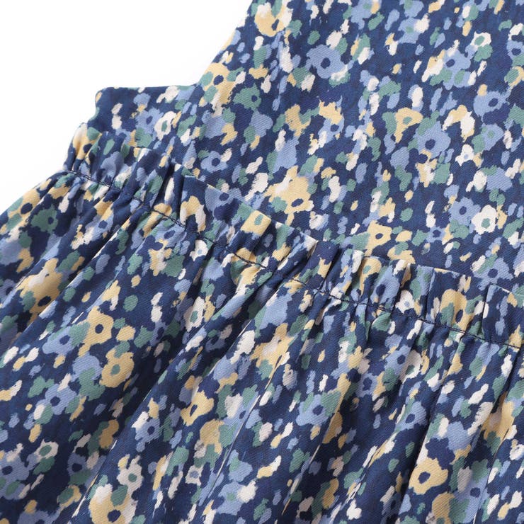 【お揃い】オンフルールフラワープリントジャンパースカート(80~150cm) | BeBe | 詳細画像9 