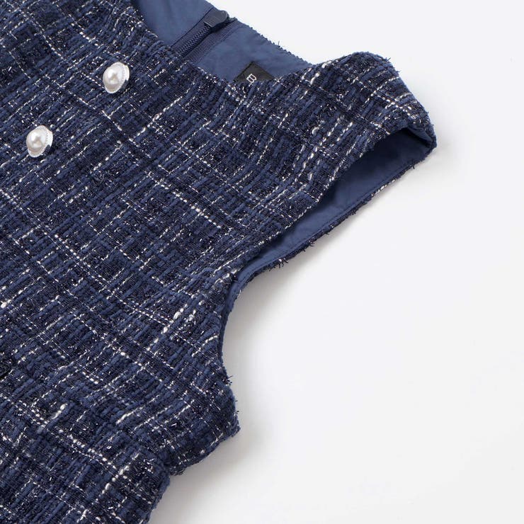 エタンセルラメツイードプリーツジャンパースカート | BeBe | 詳細画像12 