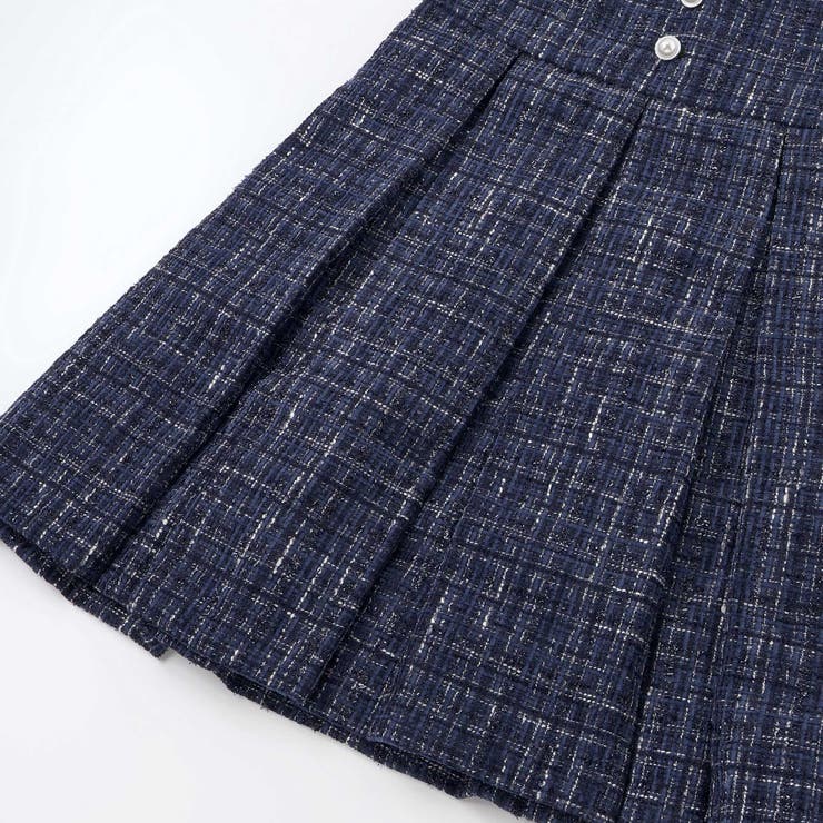 エタンセルラメツイードプリーツジャンパースカート | BeBe | 詳細画像14 