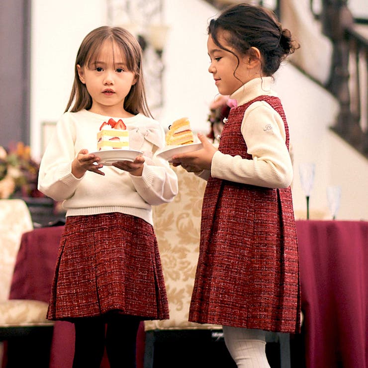 エタンセルラメツイードプリーツジャンパースカート | BeBe | 詳細画像3 