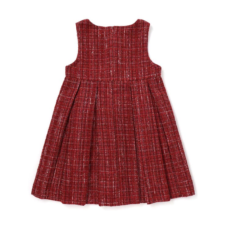 エタンセルラメツイードプリーツジャンパースカート | BeBe | 詳細画像6 