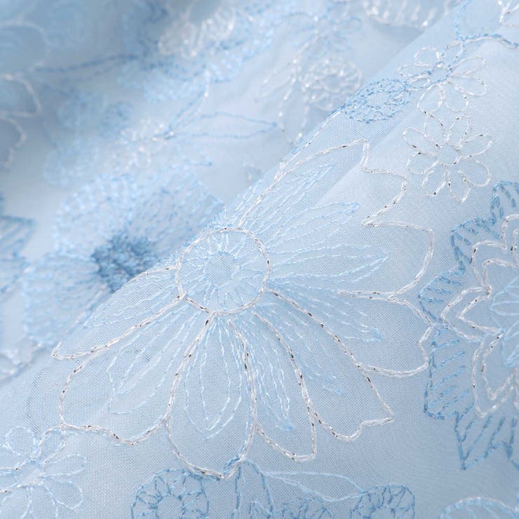 【日本製】オーガンジーフラワー刺しゅうドレス(110~130cm) | BeBe | 詳細画像21 