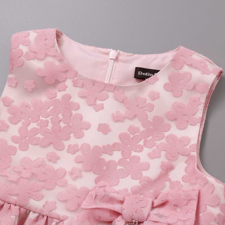 フローラルオパールプリントウエストリボンドレス(110~130cm) | BeBe | 詳細画像13 