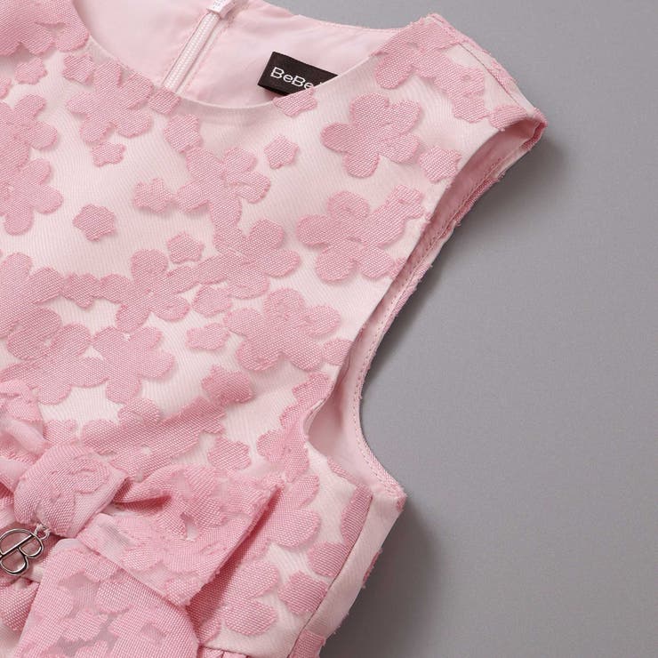 フローラルオパールプリントウエストリボンドレス(110~130cm) | BeBe | 詳細画像14 