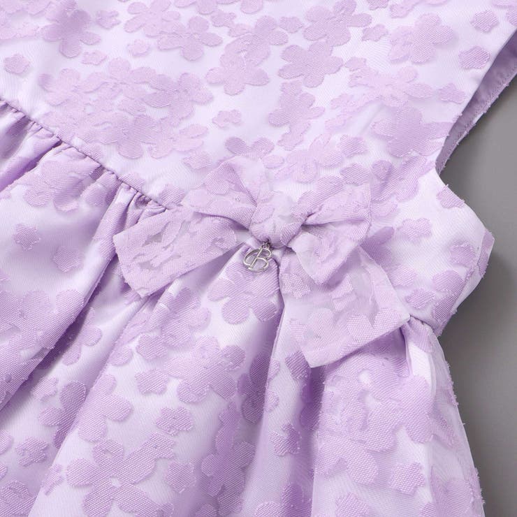 フローラルオパールプリントウエストリボンドレス(110~130cm) | BeBe | 詳細画像9 