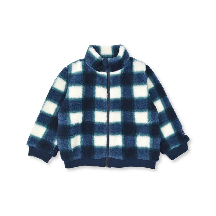 バッファローチェックボアジップブルゾン(90~150cm) | BeBe | 詳細画像4 