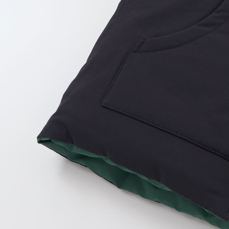 【撥水】リップストップ×タフタリバーシブル中綿ブルゾン(90~150cm) | BeBe | 詳細画像14 