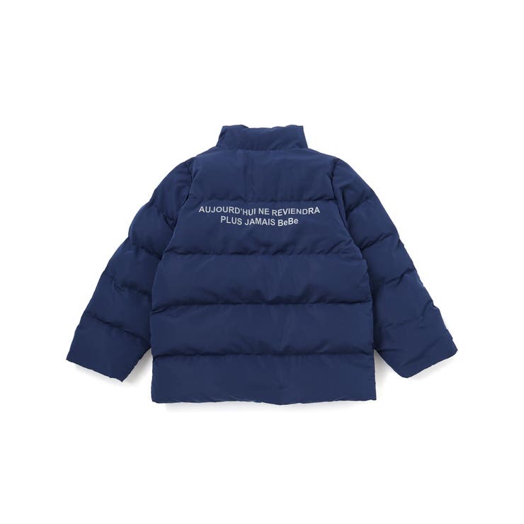 【撥水】リップストップ×タフタリバーシブル中綿ブルゾン(90~150cm) | BeBe | 詳細画像7 