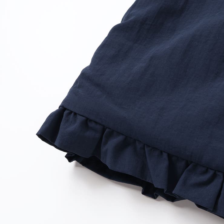 【撥水加工】ヴィンテージタフタ裏ファー裾フリルフードブルゾン(80~150cm) | BeBe | 詳細画像17 