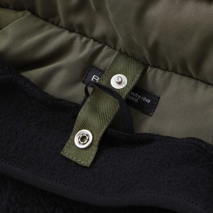 【撥水加工】ボアライナーベスト付きナイロン中綿3wayコート(90~150cm) | BeBe | 詳細画像18 