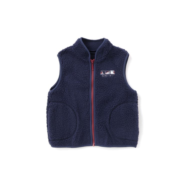 【撥水加工】ボアライナーベスト付きナイロン中綿3wayコート(90~150cm) | BeBe | 詳細画像8 