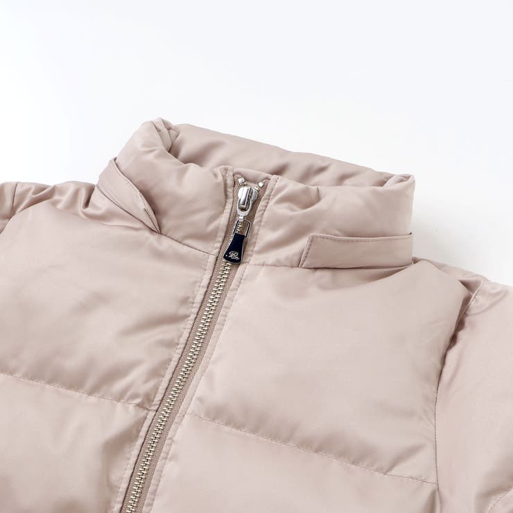 【撥水加工】タフタウエストギャザーファーフード中綿コート(100~160cm) | BeBe | 詳細画像10 