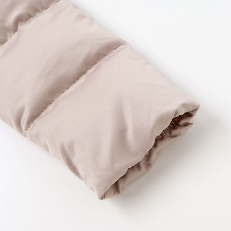 【撥水加工】タフタウエストギャザーファーフード中綿コート(100~160cm) | BeBe | 詳細画像11 