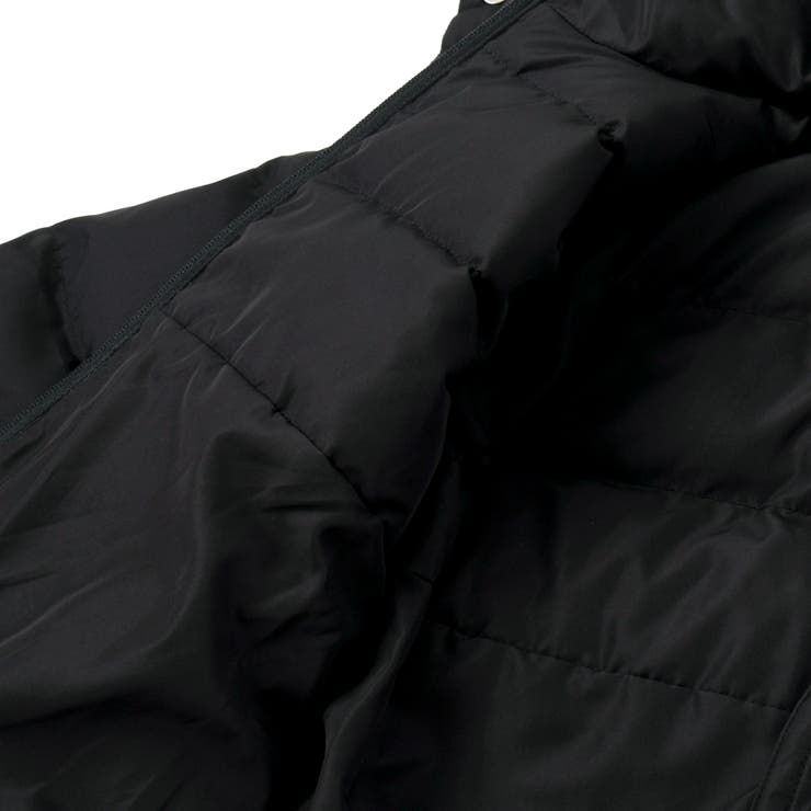 【撥水加工】タフタ切り替えロゴプリントフード中綿コート(100~160cm) | BeBe | 詳細画像12 