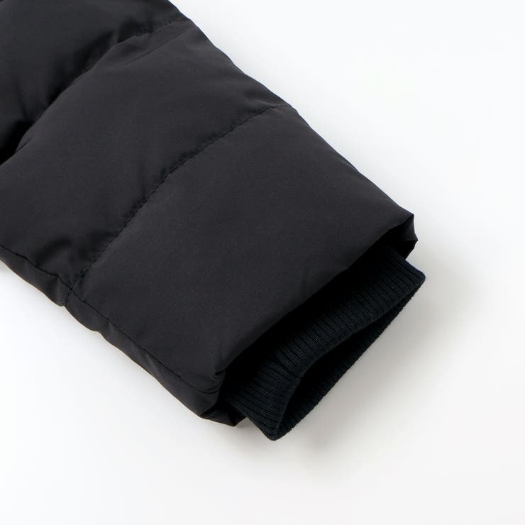 【撥水加工】タフタ切り替えロゴプリントフード中綿コート(100~160cm) | BeBe | 詳細画像8 