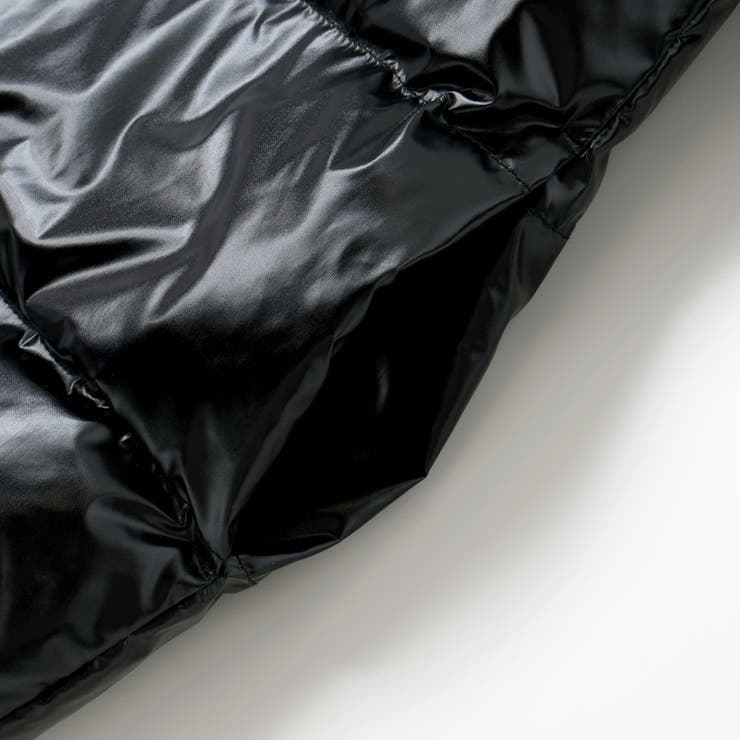 【撥水加工】タフタ切り替えロゴプリントフード中綿コート(100~160cm) | BeBe | 詳細画像9 