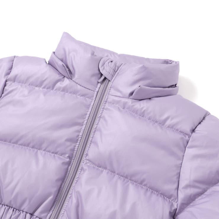 シャイニータフタウエスト切り替えシャギーファーフードダウンコート | BeBe | 詳細画像14 