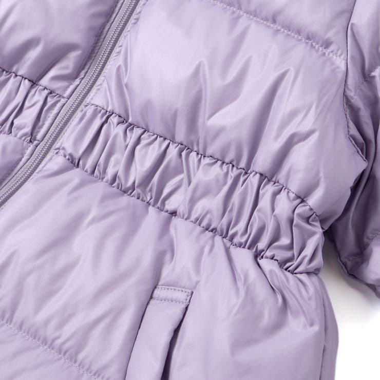 シャイニータフタウエスト切り替えシャギーファーフードダウンコート | BeBe | 詳細画像16 