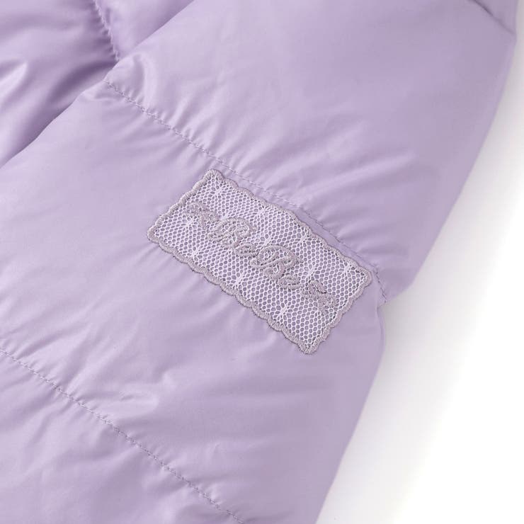 シャイニータフタウエスト切り替えシャギーファーフードダウンコート | BeBe | 詳細画像17 