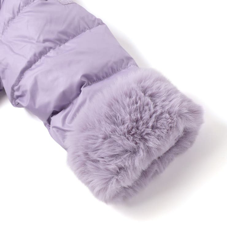 シャイニータフタウエスト切り替えシャギーファーフードダウンコート | BeBe | 詳細画像18 