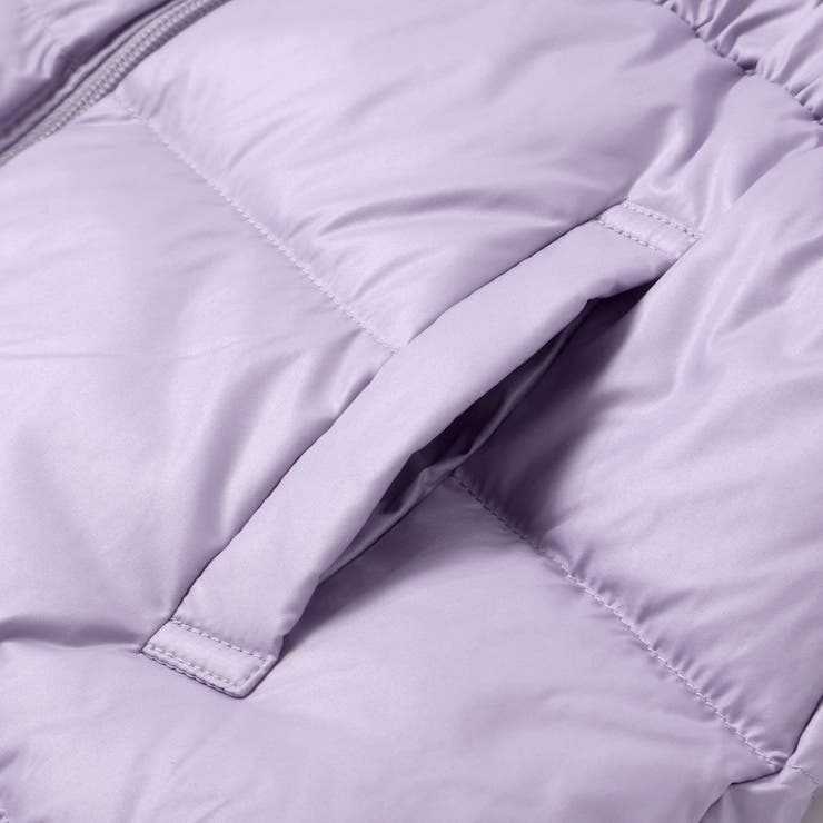 シャイニータフタウエスト切り替えシャギーファーフードダウンコート | BeBe | 詳細画像20 