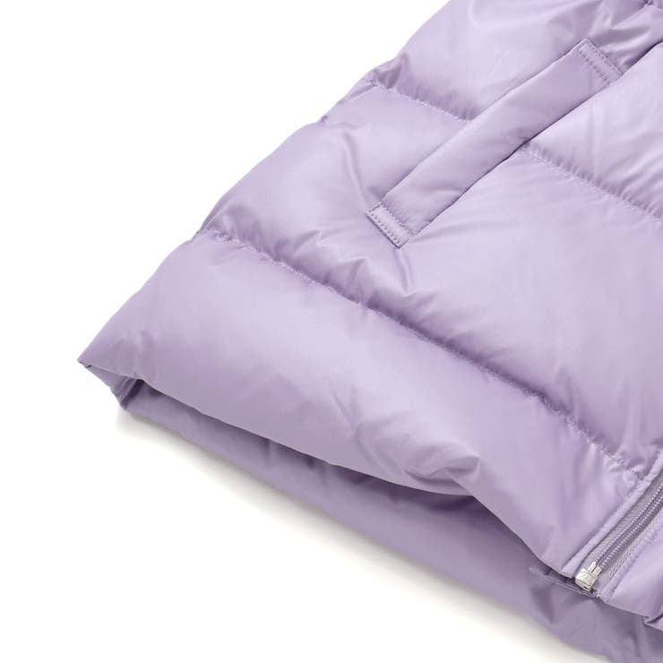 シャイニータフタウエスト切り替えシャギーファーフードダウンコート | BeBe | 詳細画像24 