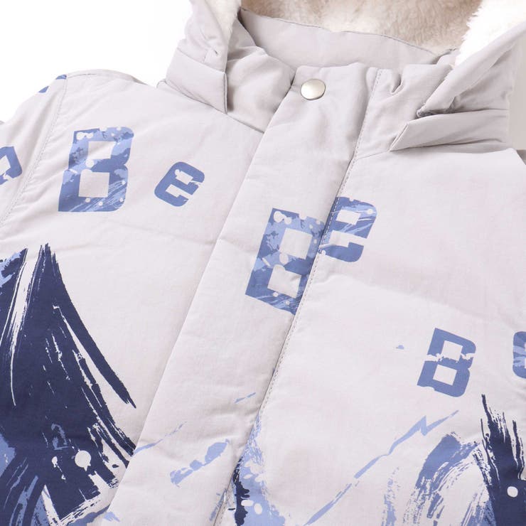 【撥水加工】アイスバーグプリントフード中綿コート(90~150cm) | BeBe | 詳細画像10 