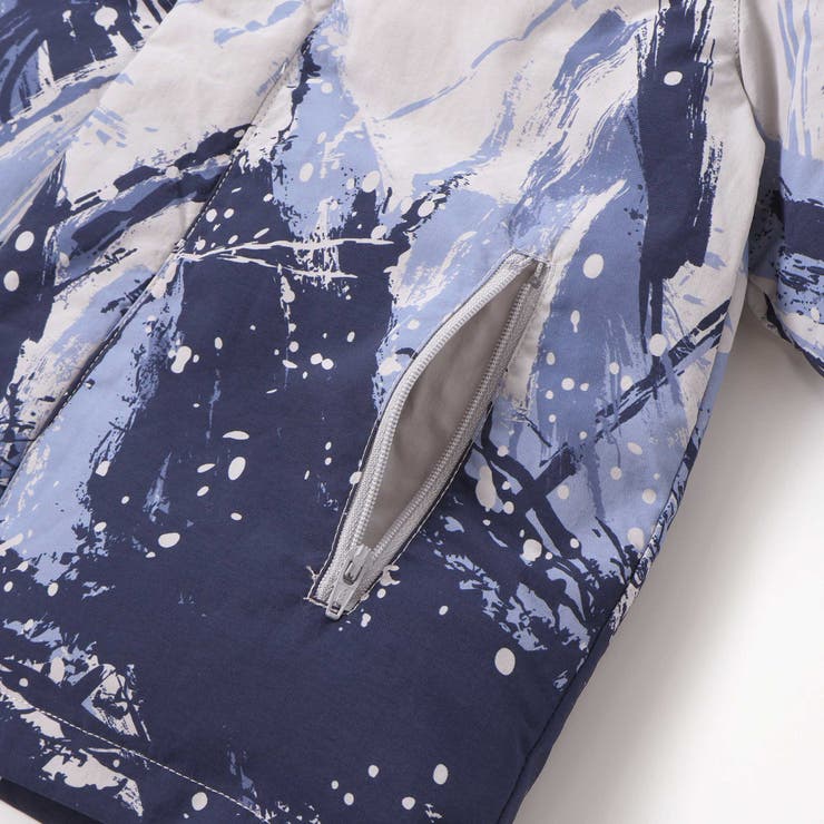 【撥水加工】アイスバーグプリントフード中綿コート(90~150cm) | BeBe | 詳細画像13 