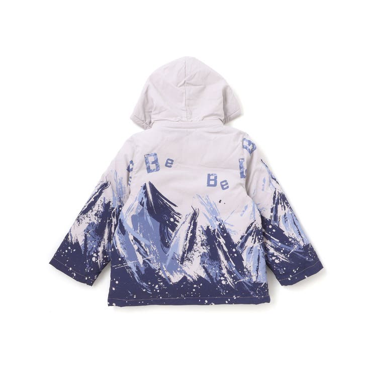 【撥水加工】アイスバーグプリントフード中綿コート(90~150cm) | BeBe | 詳細画像6 