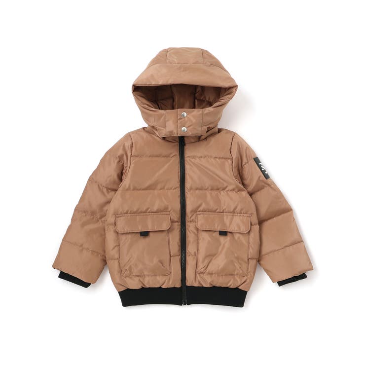 【撥水加工】タフタフラップポケットフードダウンコート(95~150cm) | BeBe | 詳細画像10 