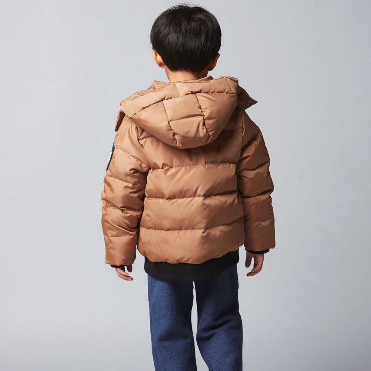 【撥水加工】タフタフラップポケットフードダウンコート(95~150cm) | BeBe | 詳細画像4 