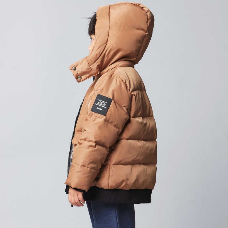 【撥水加工】タフタフラップポケットフードダウンコート(95~150cm) | BeBe | 詳細画像5 