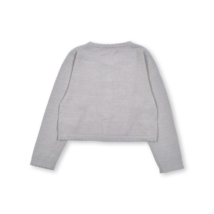【UVカット】コットンタック編みシアーカーディガン(100~150cm) | BeBe | 詳細画像6 