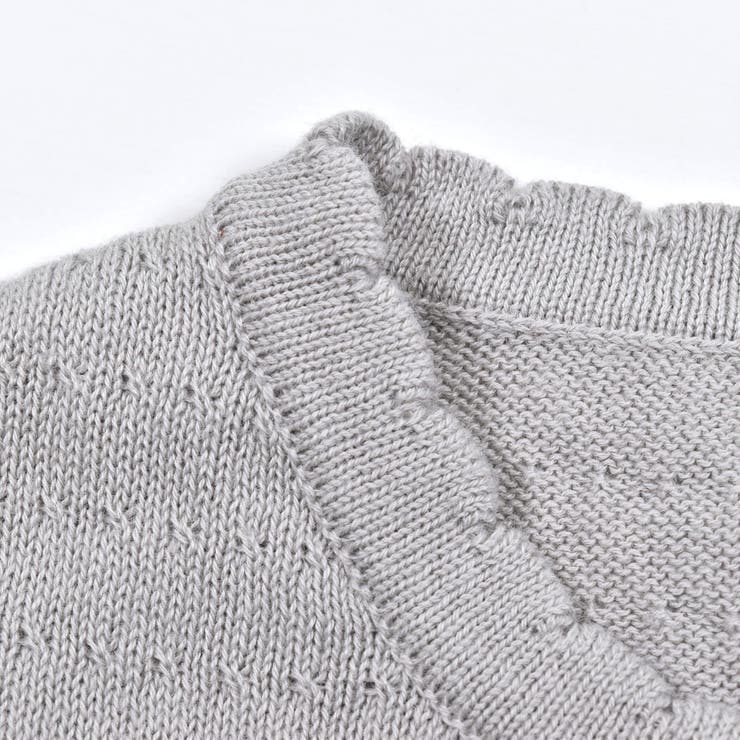 【UVカット】コットンタック編みシアーカーディガン(100~150cm) | BeBe | 詳細画像7 