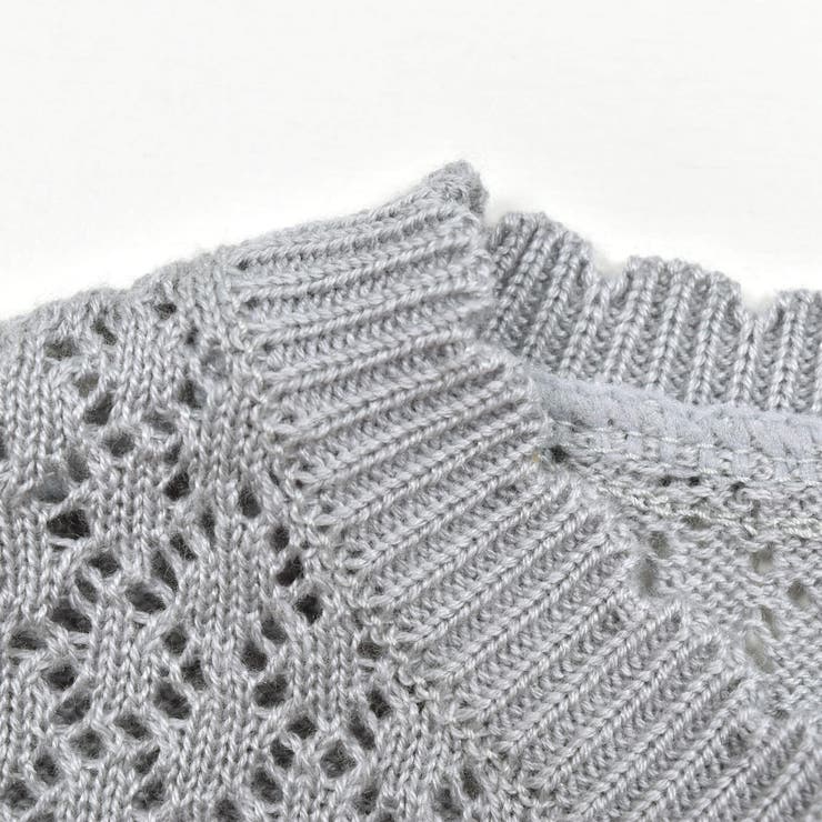 日本製】レース編みボレロカーディガン(110~130cm)[品番